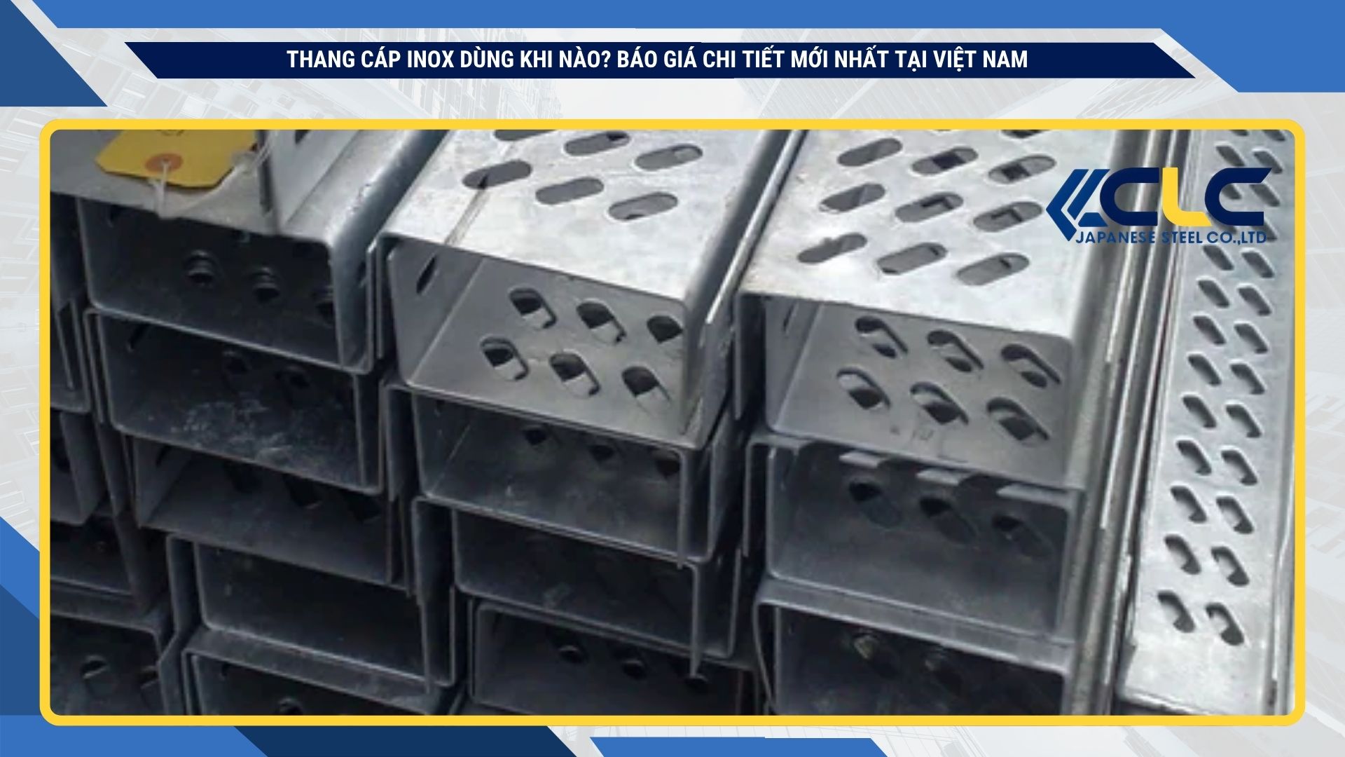 Ứng dụng thực tế của thang cáp inox nhà máy