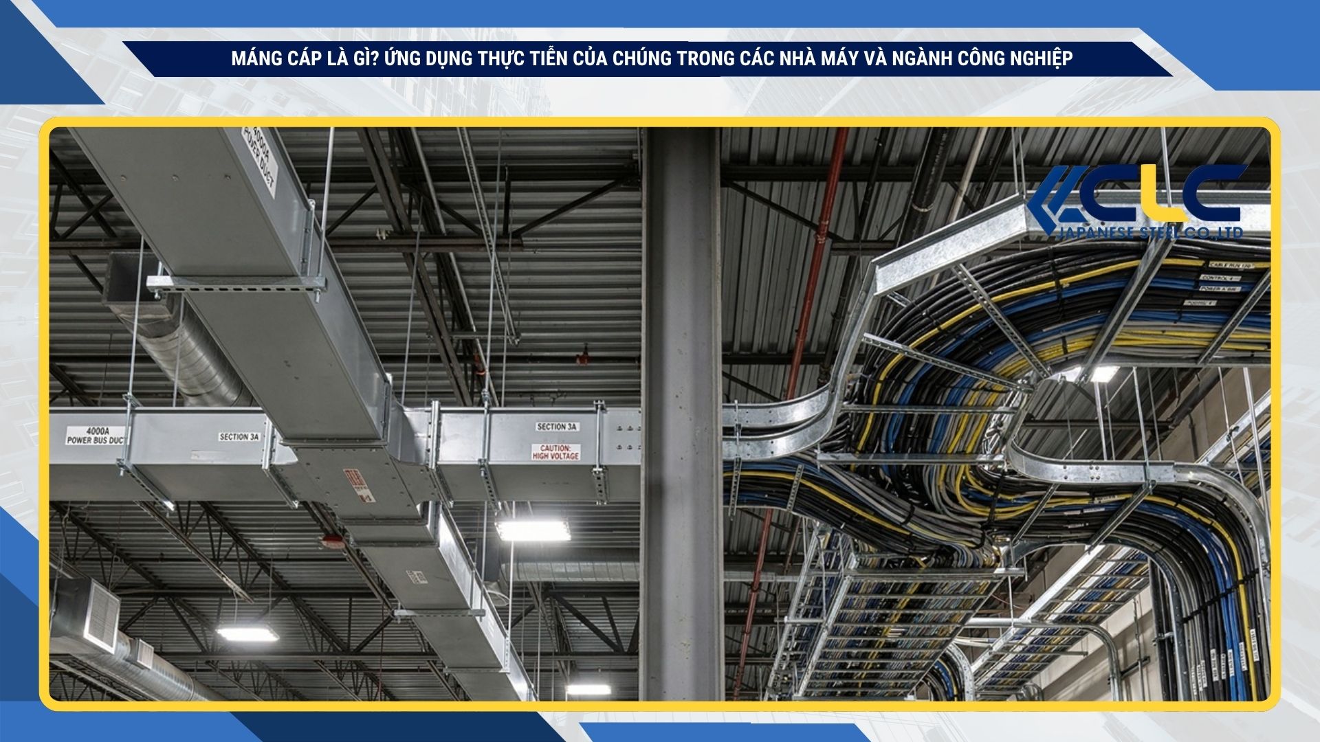 Máng cáp là gì? Ứng dụng thực tiễn của chúng trong các nhà máy và ngành công nghiệp