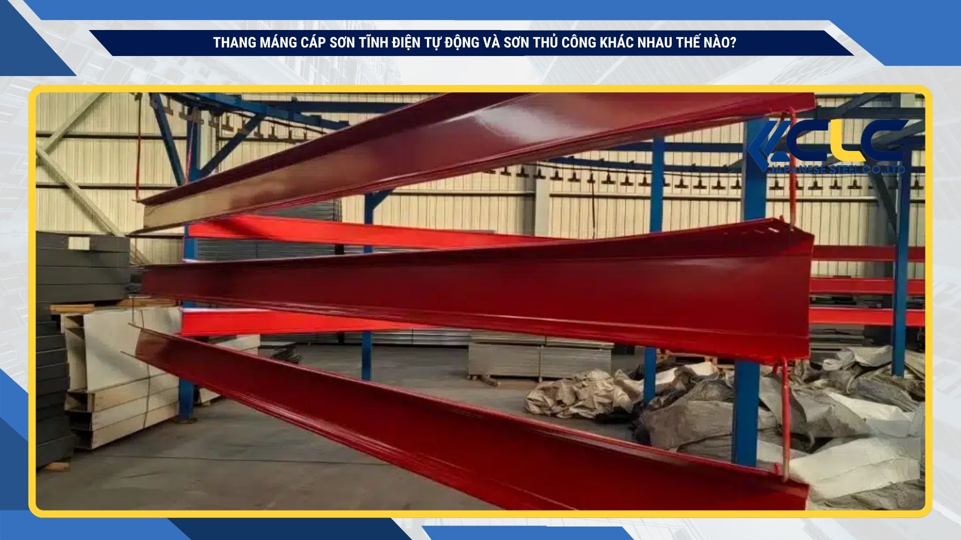 Thang máng cáp sơn tĩnh điện tự động và sơn thủ công khác nhau thế nào?