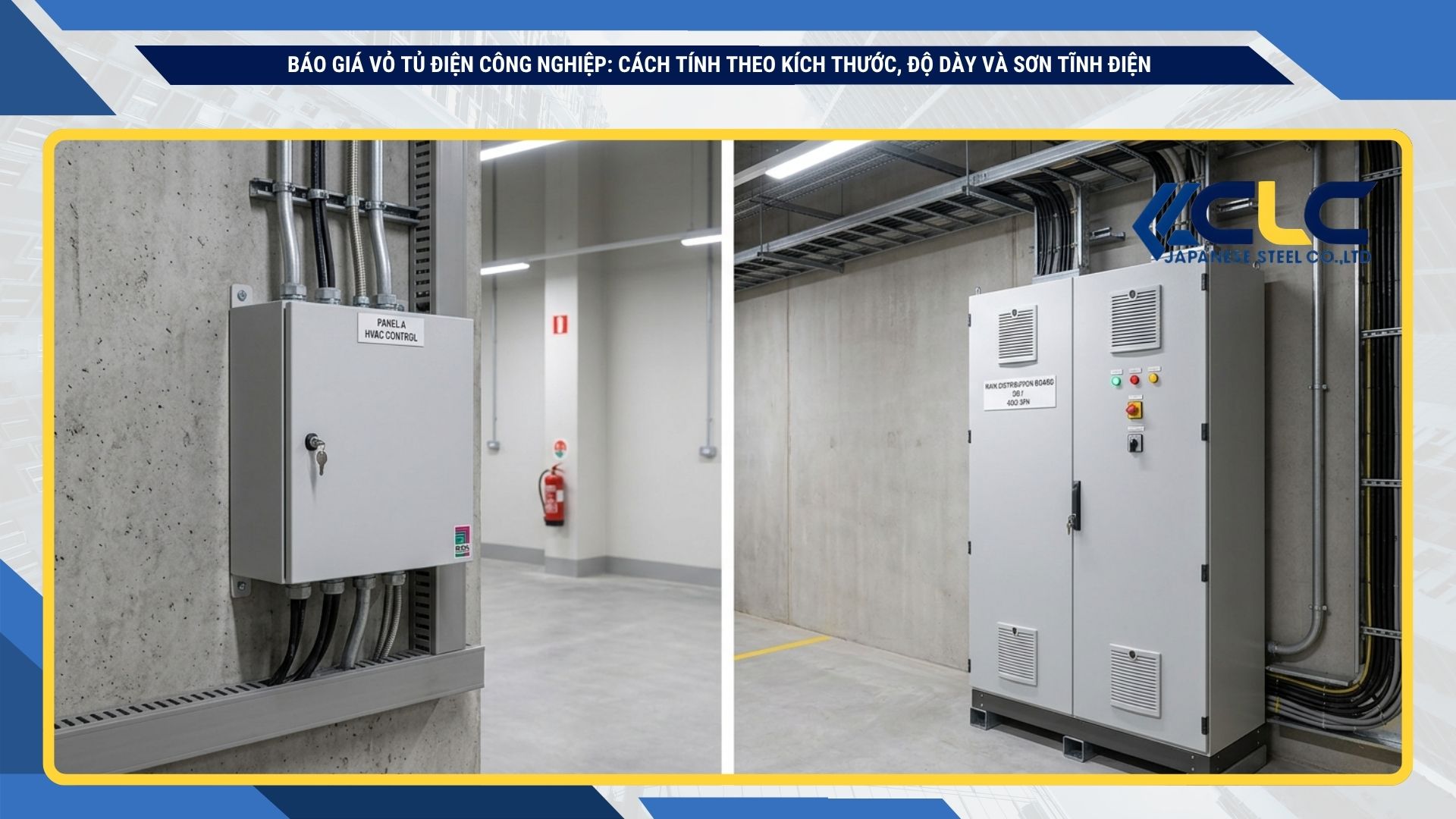 Báo giá vỏ tủ điện công nghiệp: Cách tính theo kích thước, độ dày và sơn tĩnh điện